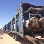 We received our car in Jordan after it was trucked from Saudi Arabia. We waited 10 days in Aqaba.